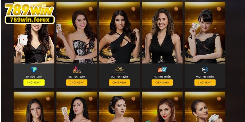 Nhà cái 789win có 13 sảnh cược Casino rất hiện đại