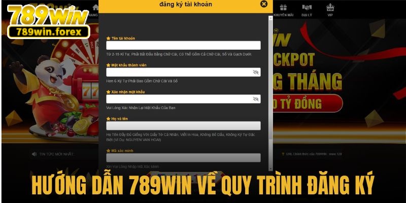 Hướng dẫn 789win về quy trình đăng ký cơ bản