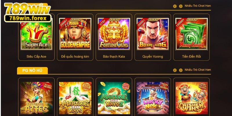 789win sở hữu hơn 2.000 trò chơi quay hũ hot